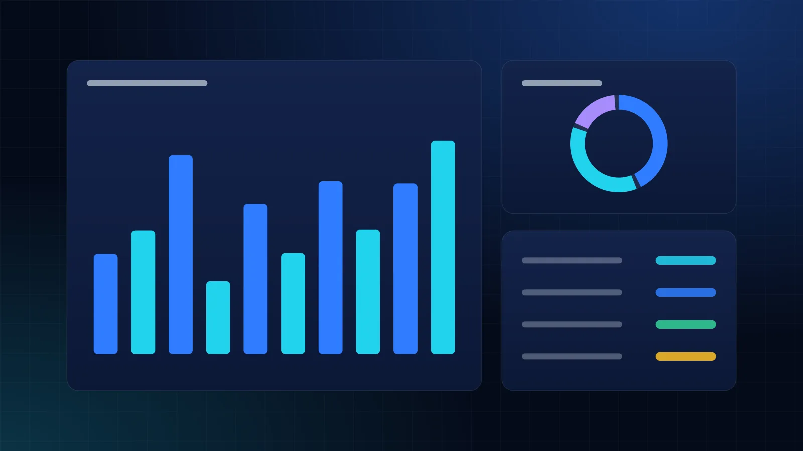 ERP cost planning dashboard showing total cost of ownership broken down by licensing, implementation, integration and support